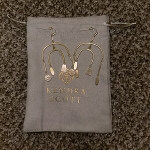 Kendra Scott gold statement earrings